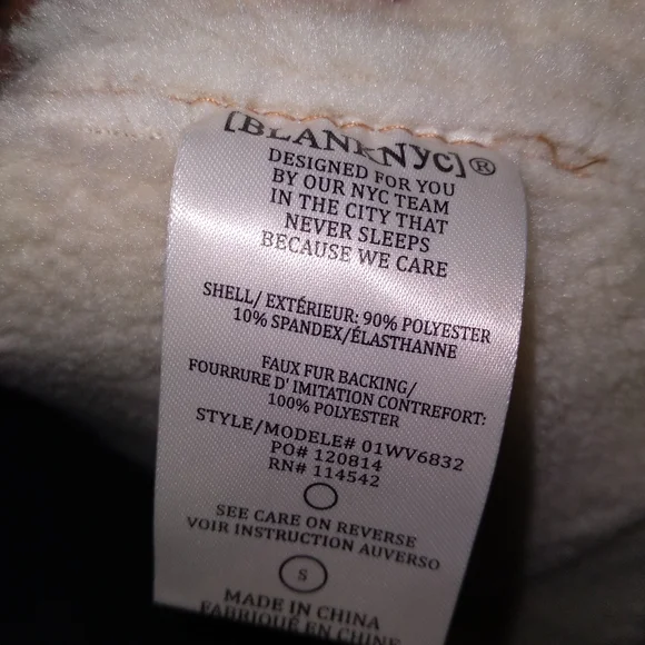 BLANKNYC Biscotti Faux Suede Oversized Collar Vest Women's Size- Small - Picture 9 of 11